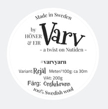 Load image into Gallery viewer, VARV - ÖNSKEBRUN - Nov 2025 - #varvyarn - a twist on nutiden - boucle Swedish wool yarn