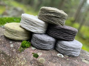 Nutiden - TRAPP - (unspun yarn - ospunnet garn) - Swedish wool