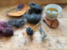 Load image into Gallery viewer, - Single drop - sample bag : Svart alpacka mix - #honerocheirfiber
