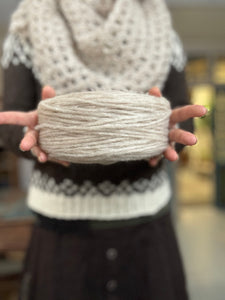 Nutiden - RUNE - natur - January 2025 - #nutidenyarn - unspun Swedish wool yarn