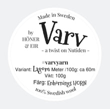 Load image into Gallery viewer, VARV - Enhörnings HORN - Nov 2025 - #varvyarn - a twist on nutiden - boucle Swedish wool yarn
