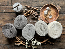 Load image into Gallery viewer, Nutiden - KONRAD - natur - January 2025 -  #nutidenyarn - unspun Swedish wool yarn