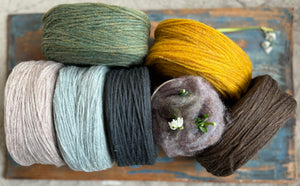 Nutiden - ANOMALI   - March collection - #nutidenyarn - unspun Swedish wool yarn